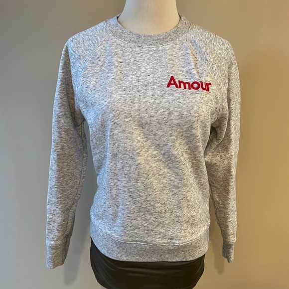 J. Crew Gray Melange Amour  Sweatshirt.  XS - Picture 9 of 10